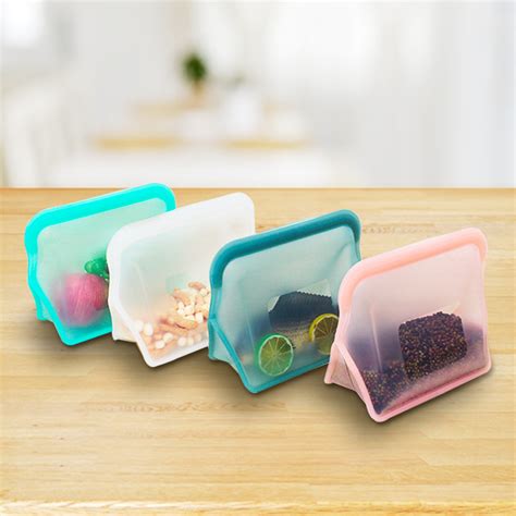 reusable silicone food storage bags